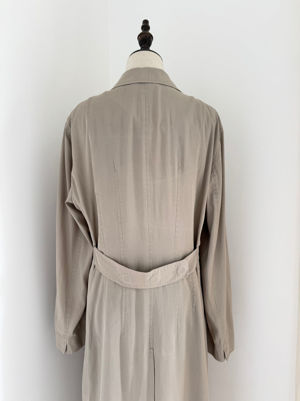 Strenesse 1990s Fluid Ankle-Length Trench Coat