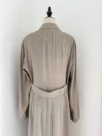 Strenesse 1990s Fluid Ankle-Length Trench Coat