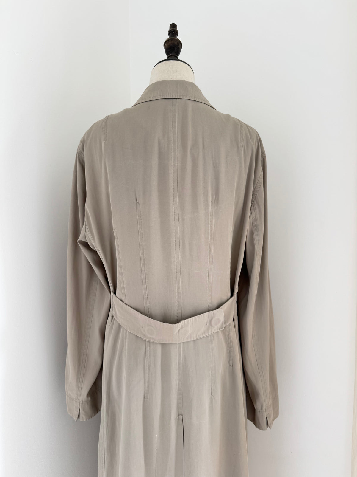 Strenesse 1990s Fluid Ankle-Length Trench Coat