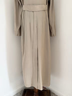 Strenesse 1990s Fluid Ankle-Length Trench Coat