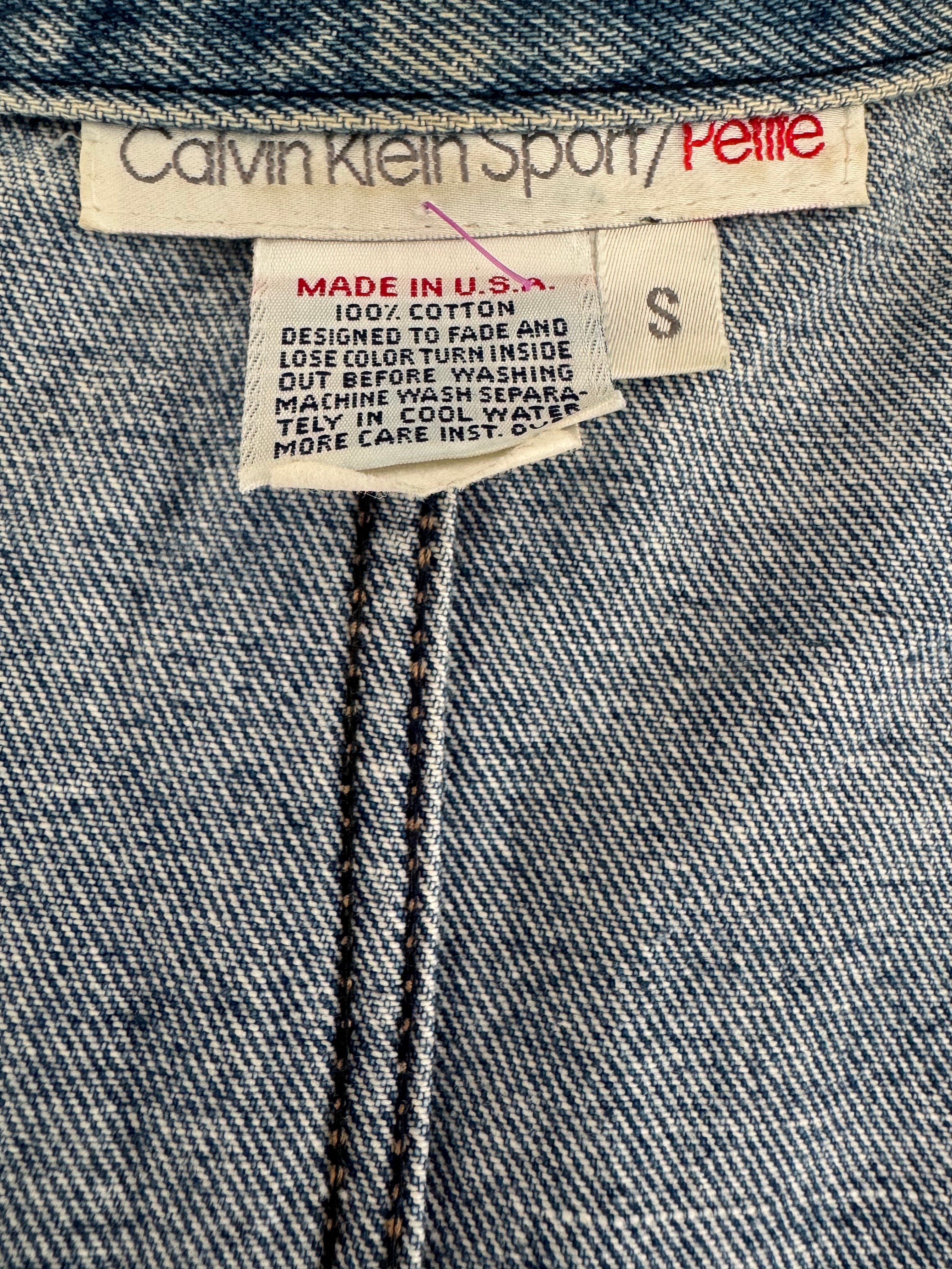 Calvin Klein Early 1990s Sport Denim Jacket