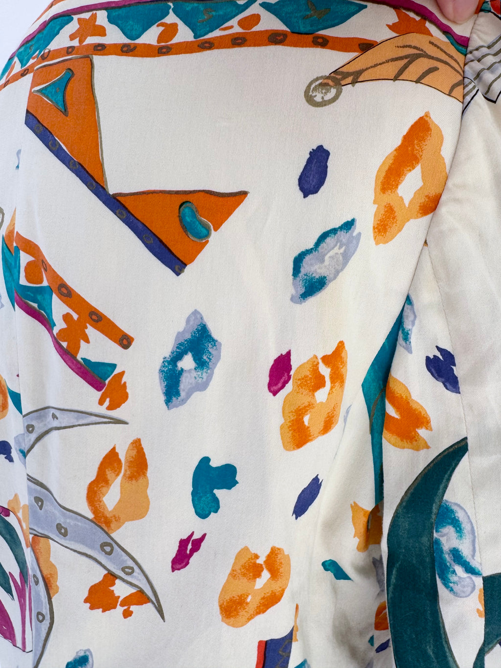 Louis Féraud Cotton Sateen Cropped Jacket