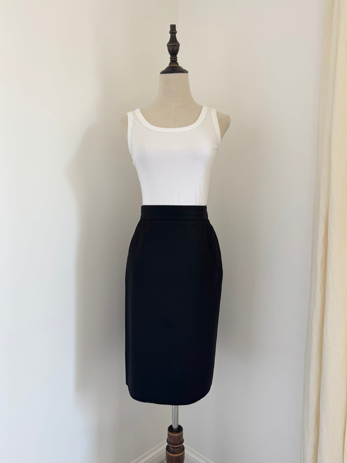 Gianni Versace Couture Linen Pencil Skirt