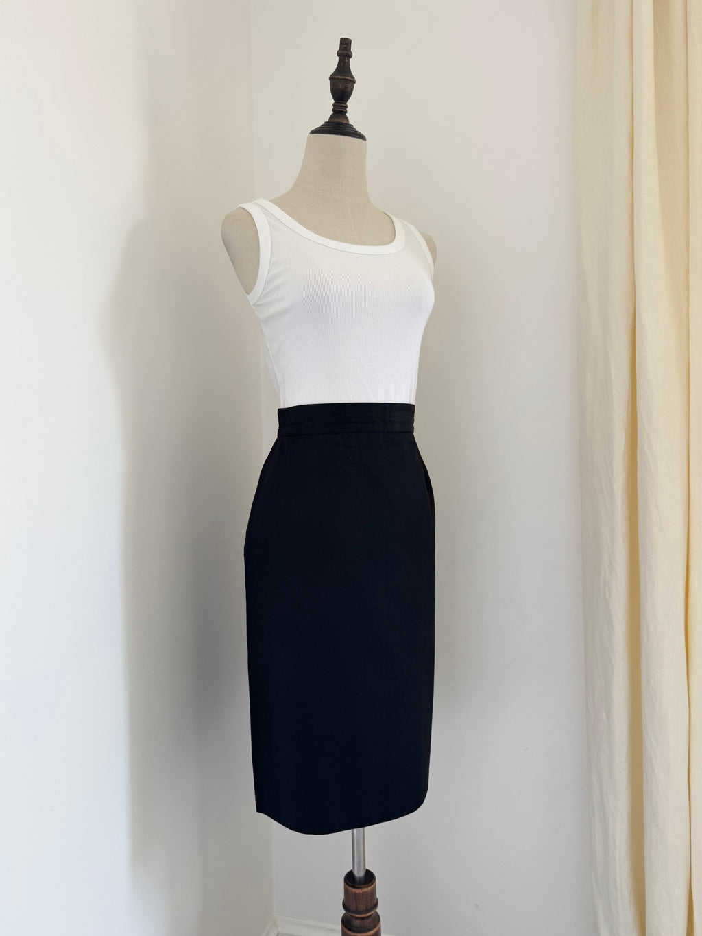 Gianni Versace Couture Linen Pencil Skirt