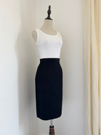 Gianni Versace Couture Linen Pencil Skirt