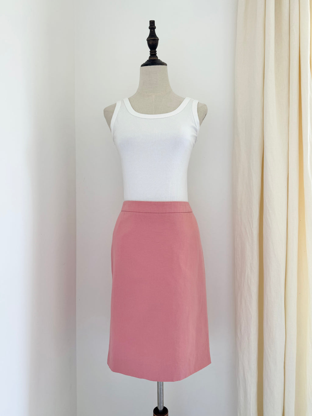 Valentino Vintage Roma Cotton Pencil Skirt