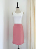 Valentino Vintage Roma Cotton Pencil Skirt