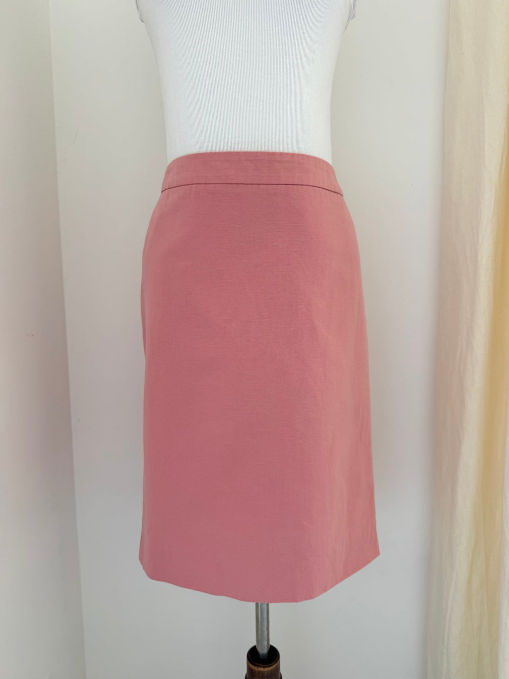 Valentino Vintage Roma Cotton Pencil Skirt
