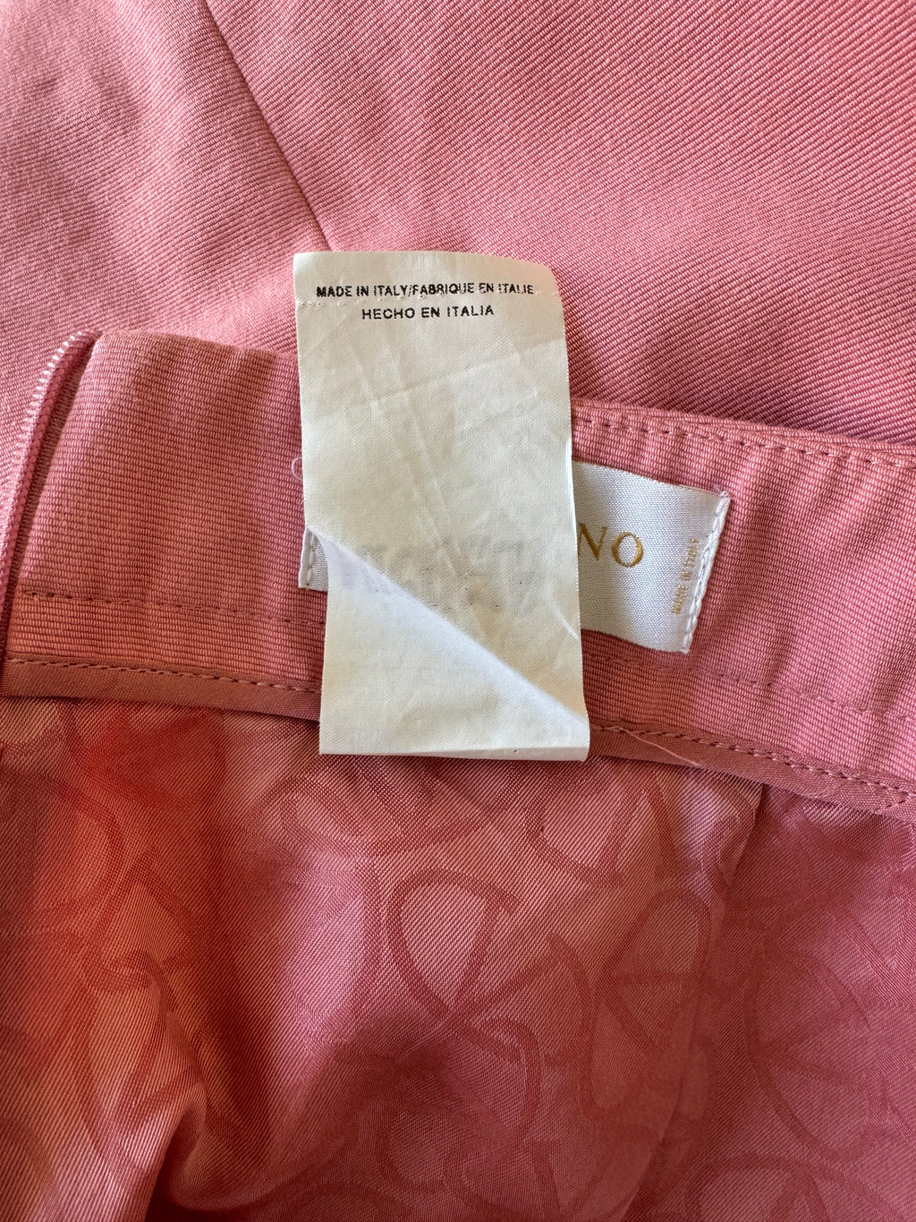 Valentino Vintage Roma Cotton Pencil Skirt