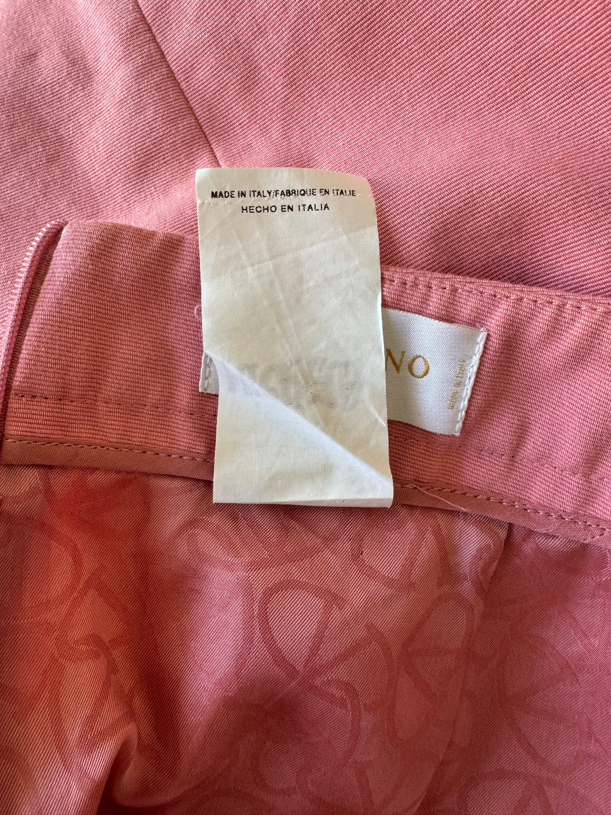Valentino Vintage Roma Cotton Pencil Skirt