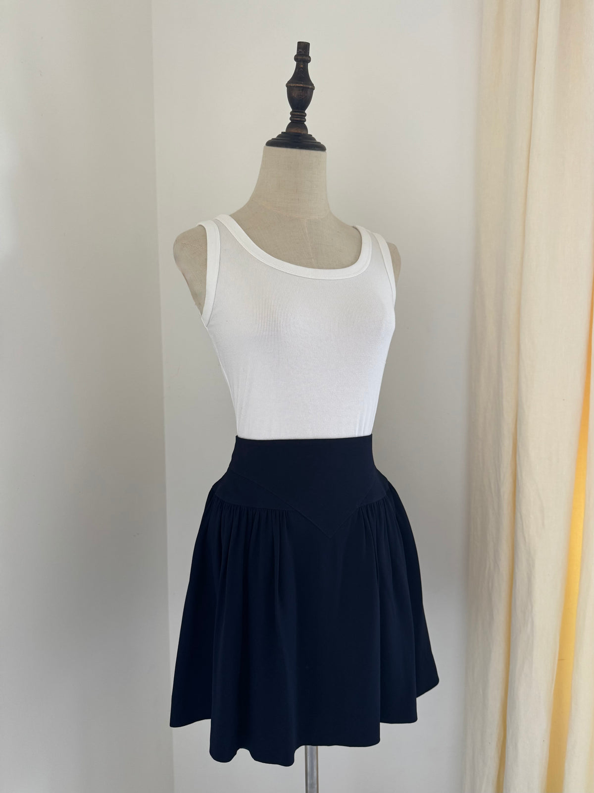 Karl Lagerfeld 1990s Mainline Wool Crepe Mini Skirt