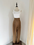 2019 Burberry by Riccardo Tisci Runway Linen-Blend Trousers