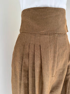 2019 Burberry by Riccardo Tisci Runway Linen-Blend Trousers