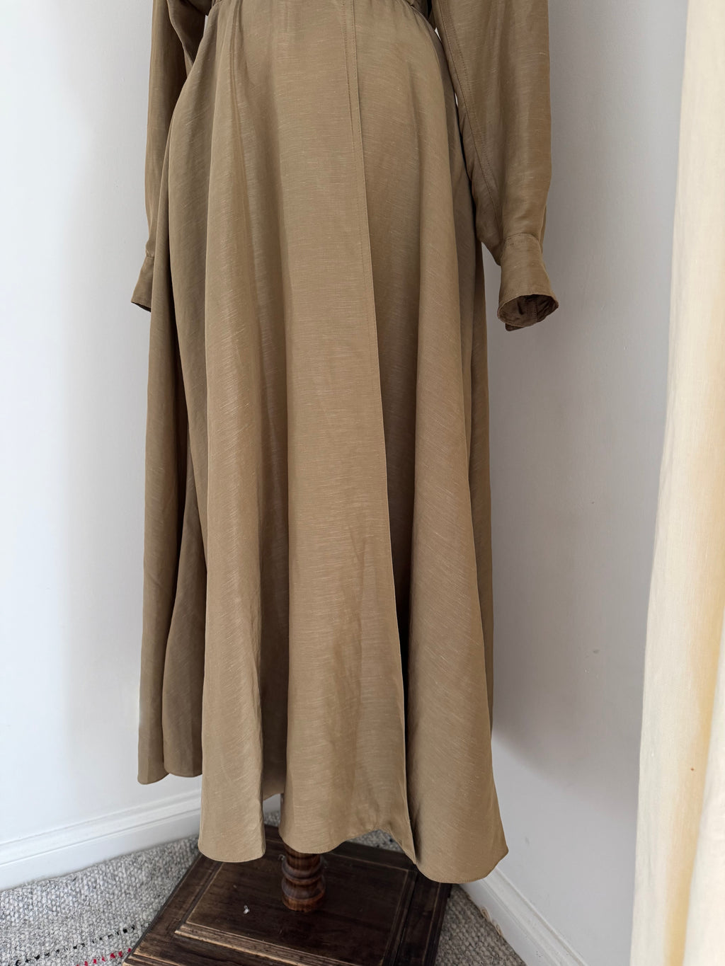 1992 Donna Karan Resort Linen & Silk Dress
