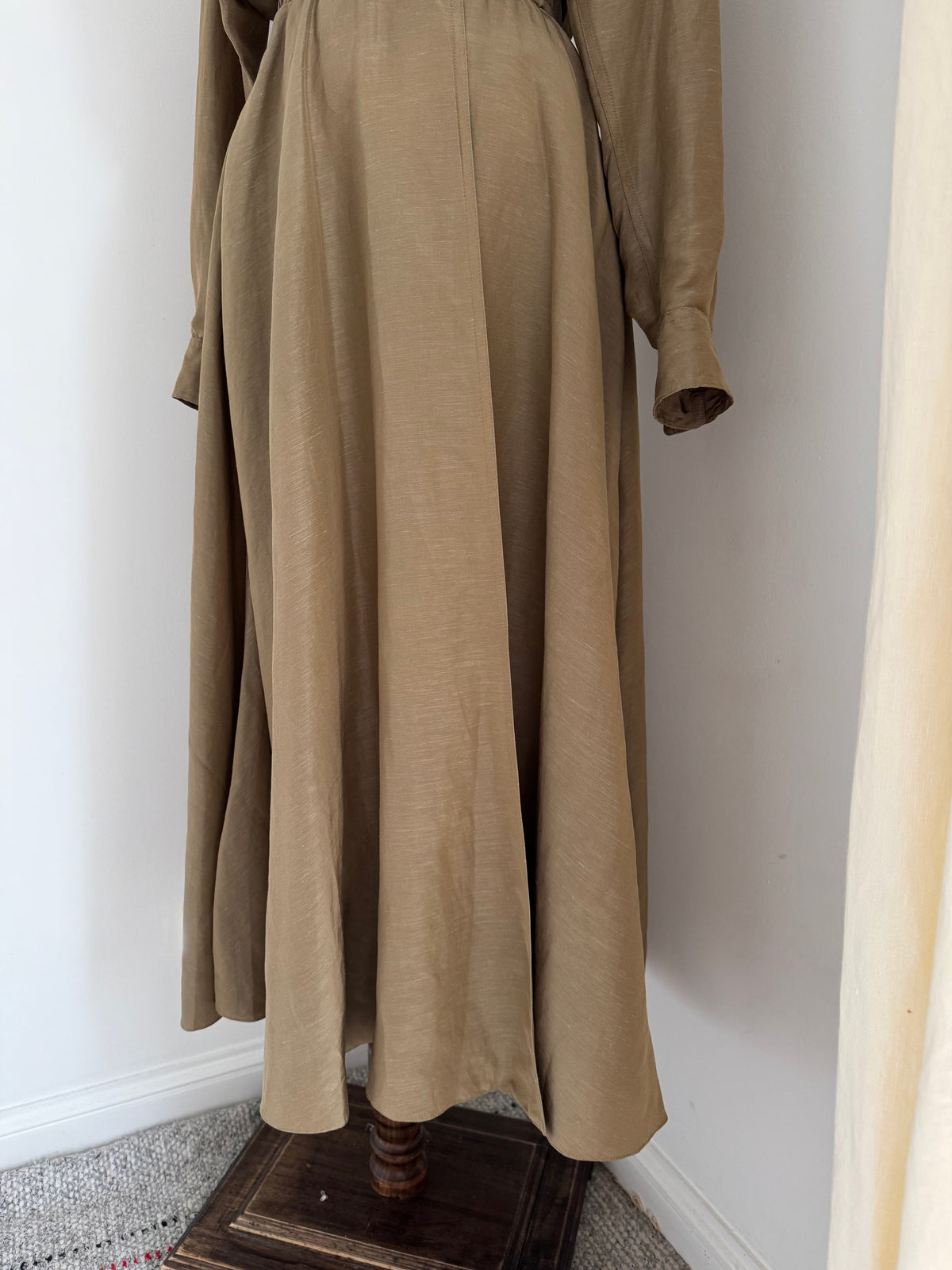 1992 Donna Karan Resort Linen & Silk Dress