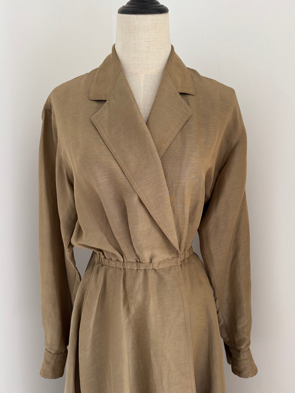1992 Donna Karan Resort Linen & Silk Dress