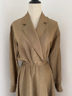 1992 Donna Karan Resort Linen & Silk Dress