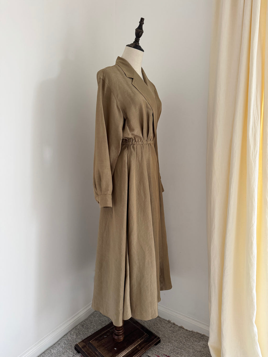 1992 Donna Karan Resort Linen & Silk Dress
