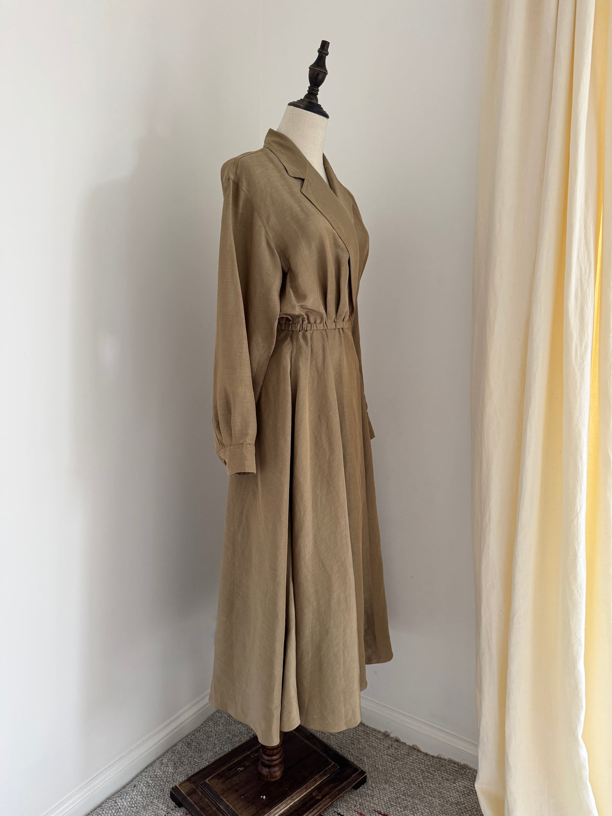 1992 Donna Karan Resort Linen & Silk Dress