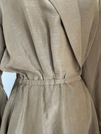 1992 Donna Karan Resort Linen & Silk Dress