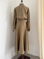 1992 Donna Karan Resort Linen & Silk Dress