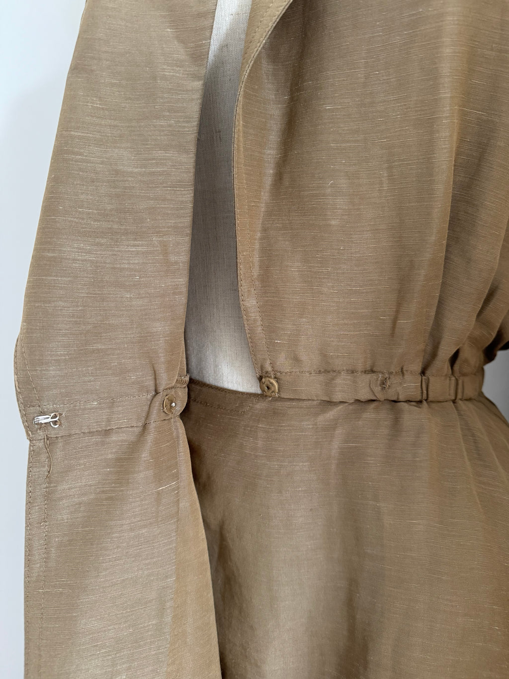 1992 Donna Karan Resort Linen & Silk Dress