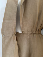 1992 Donna Karan Resort Linen & Silk Dress