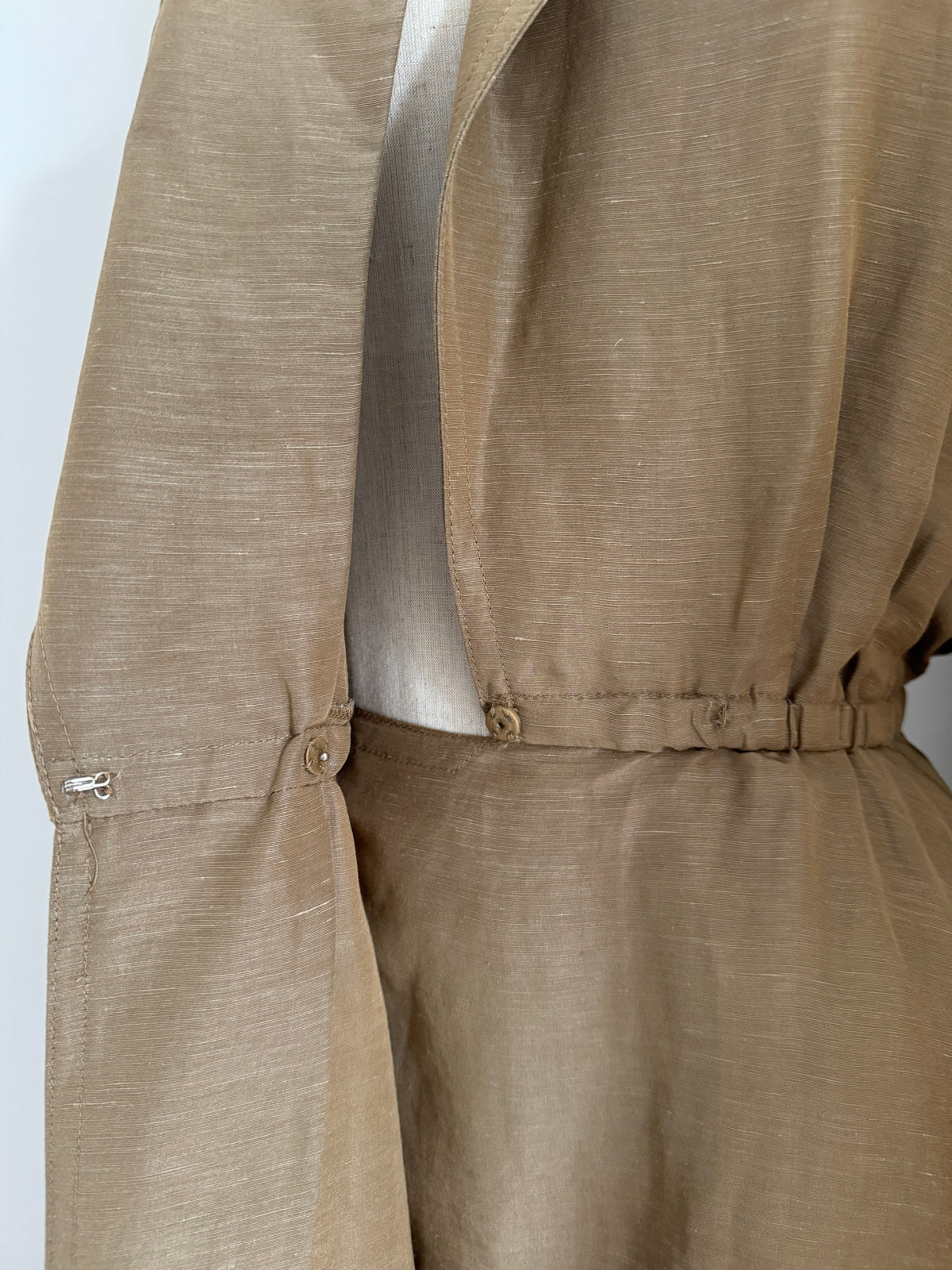 1992 Donna Karan Resort Linen & Silk Dress