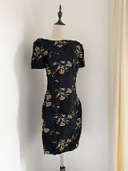 Bruce Oldfield Wool and Silk Matelassé Dress