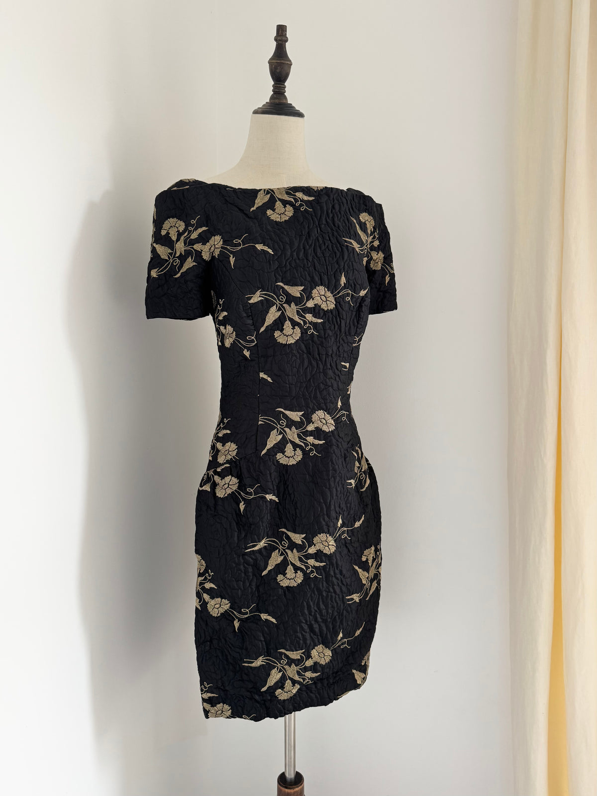 Bruce Oldfield Wool and Silk Matelassé Dress