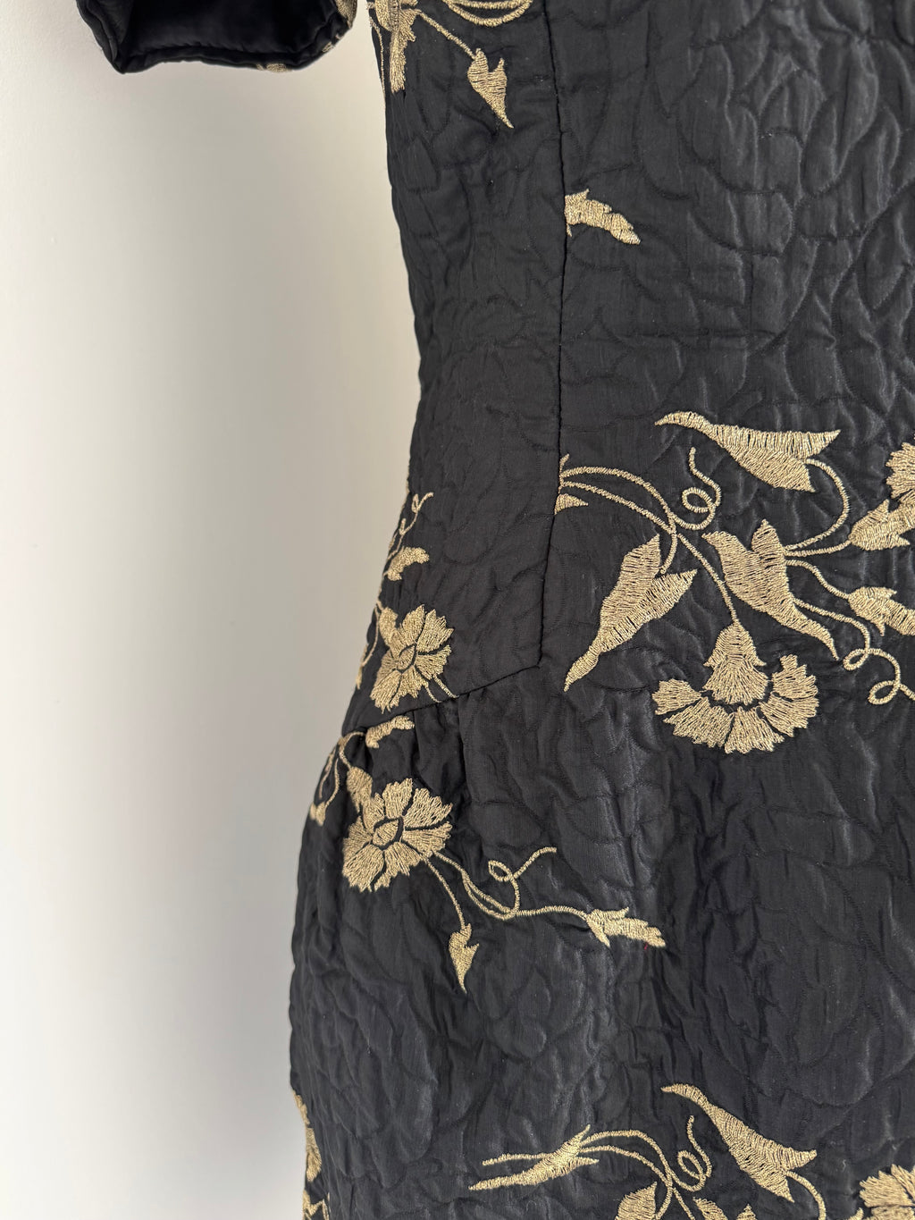 Bruce Oldfield Wool and Silk Matelassé Dress