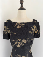 Bruce Oldfield Wool and Silk Matelassé Dress