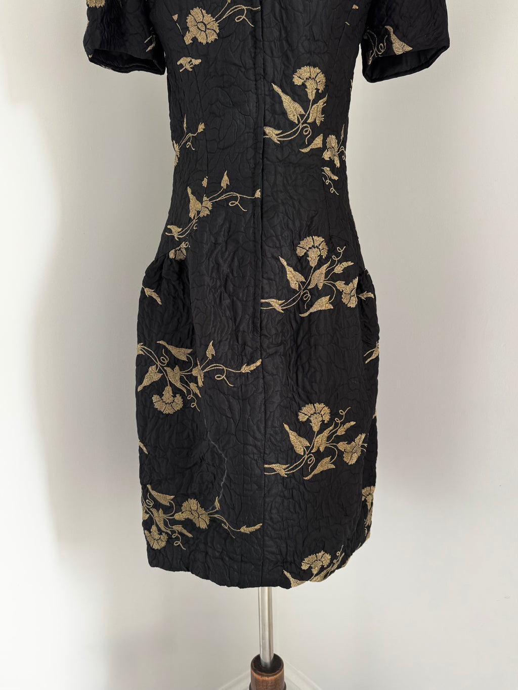 Bruce Oldfield Wool and Silk Matelassé Dress