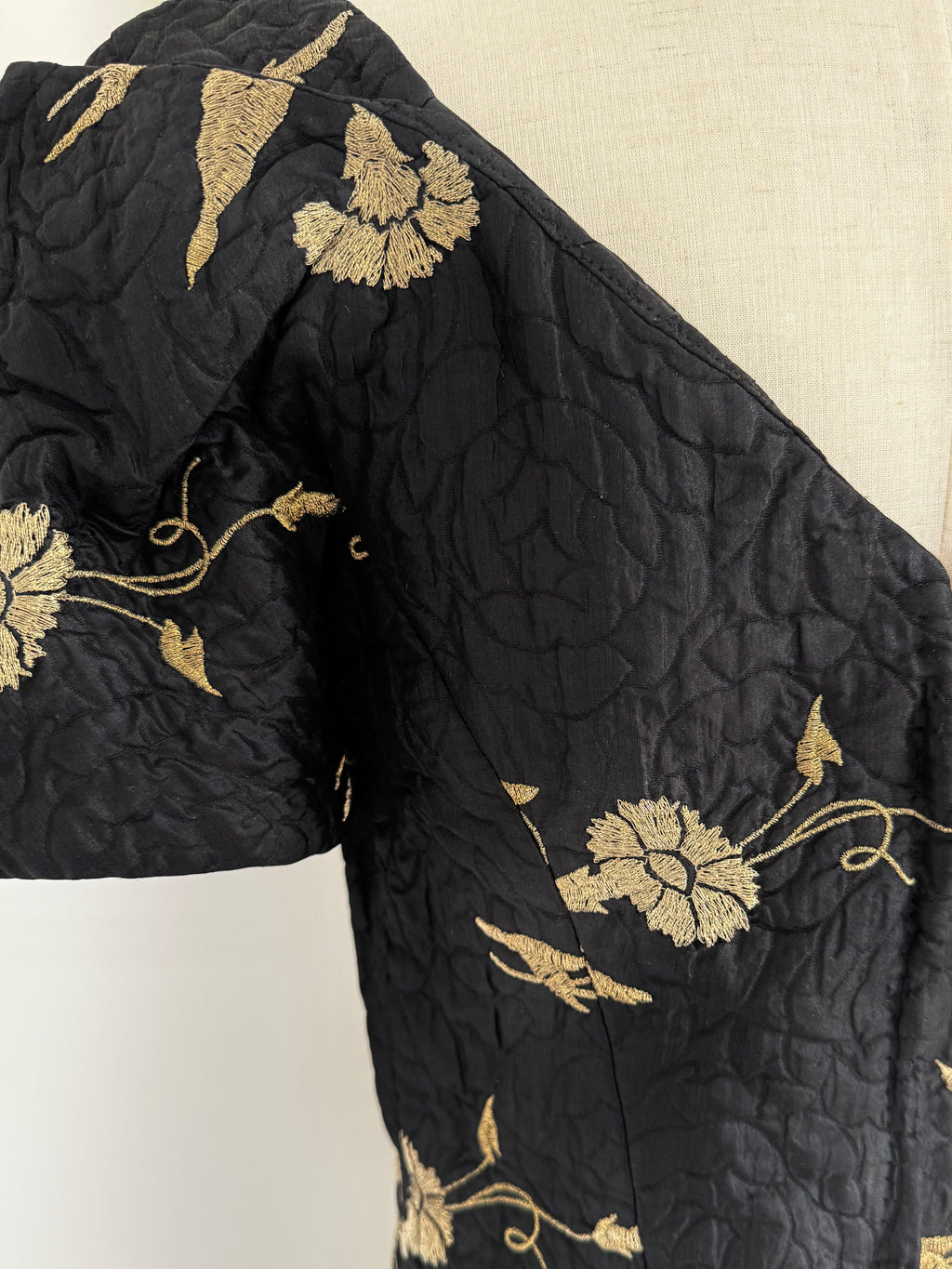 Bruce Oldfield Wool and Silk Matelassé Dress