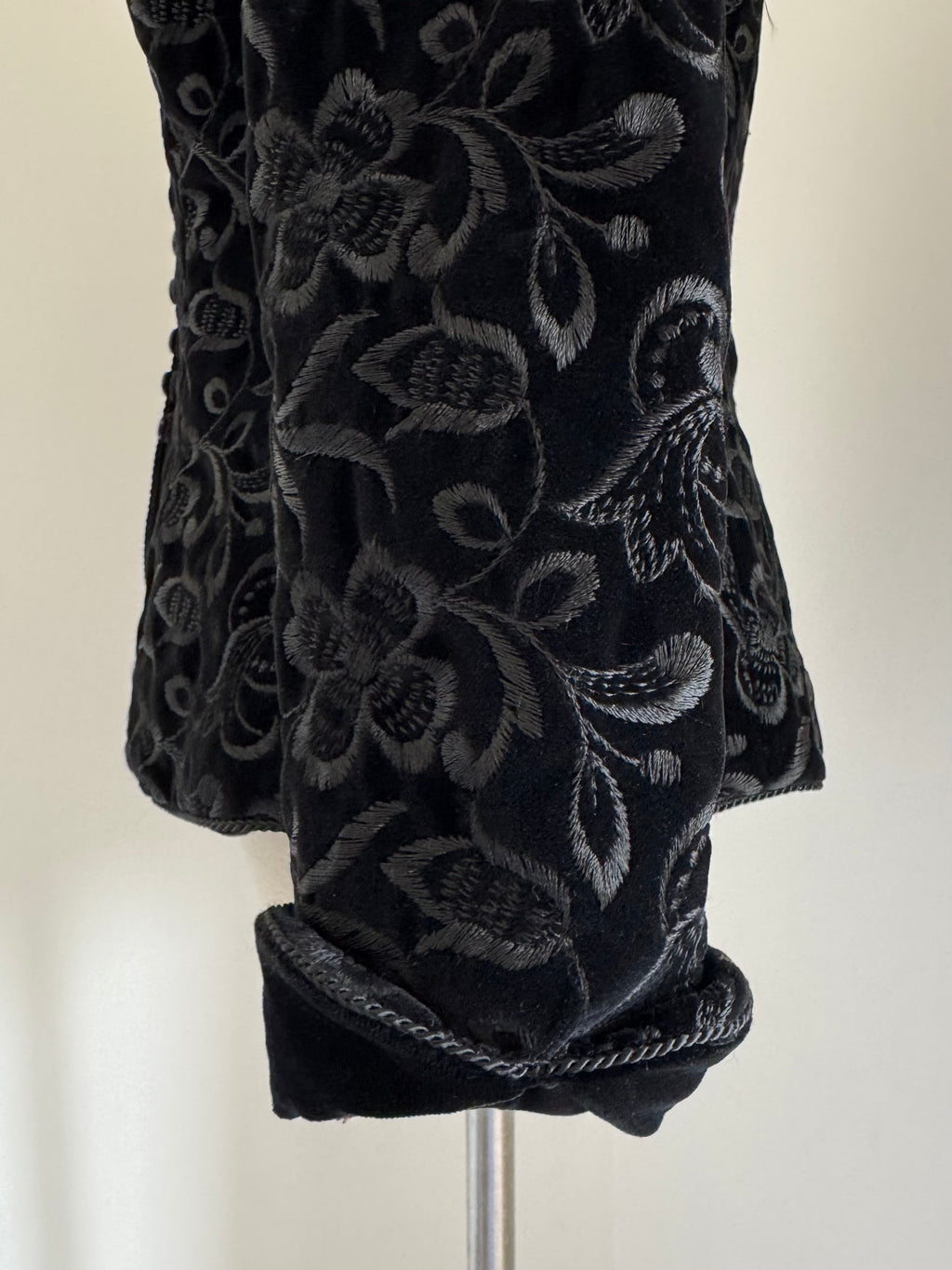 1989 Caroline Charles Documented Velvet Evening Jacket