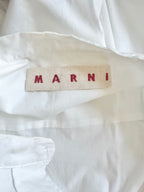 Marni White Cotton Poplin Shirt