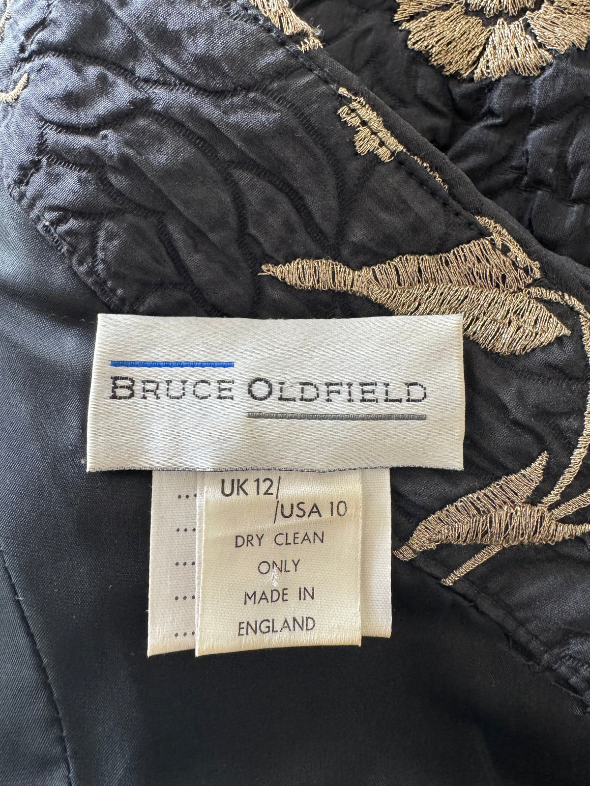 Bruce Oldfield Wool and Silk Matelassé Dress