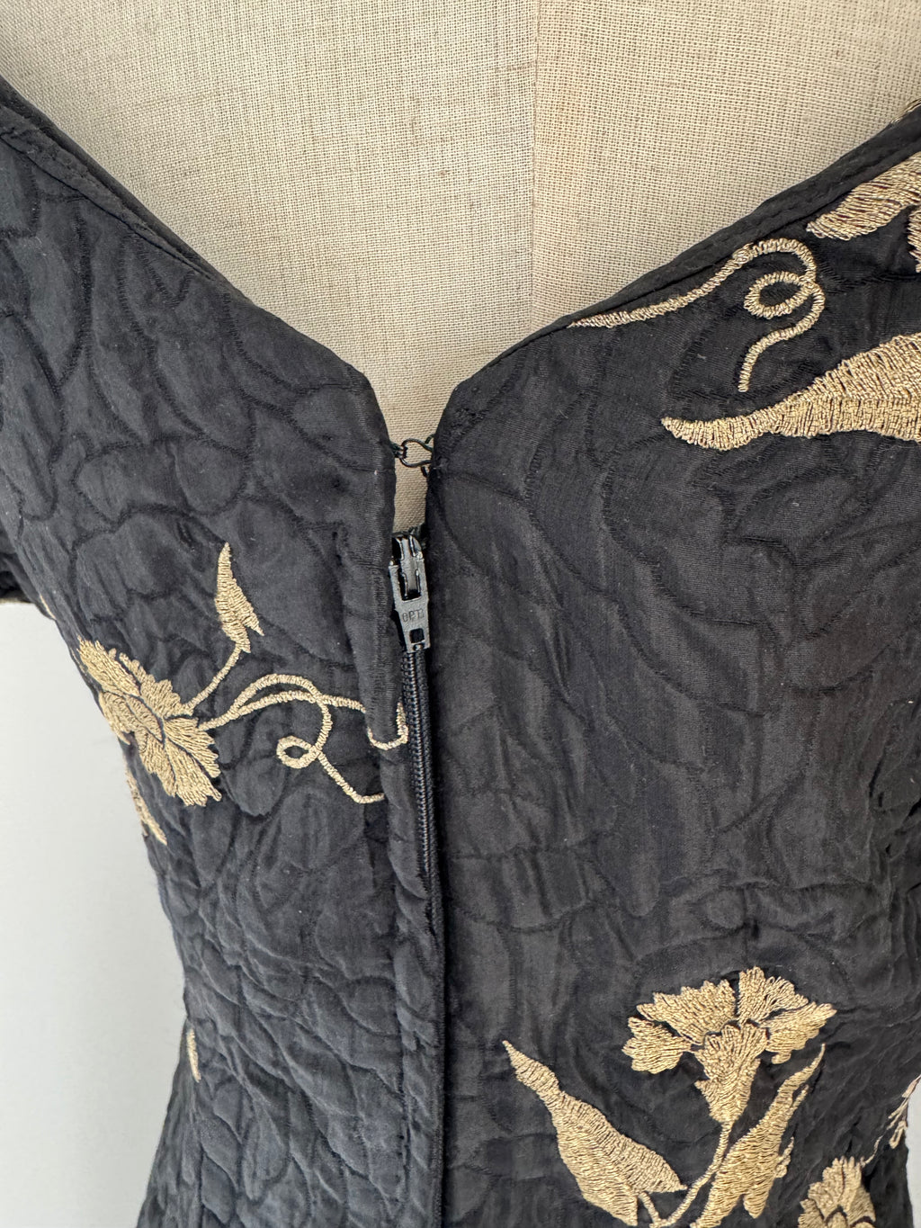 Bruce Oldfield Wool and Silk Matelassé Dress