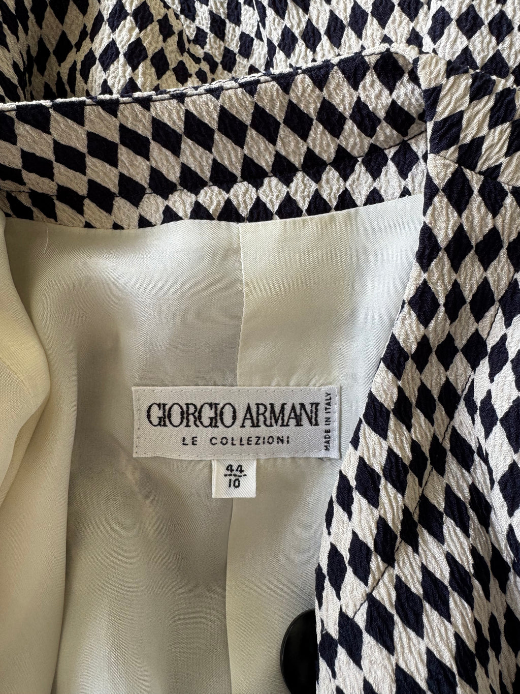 1991 Giorgio Armani Le Collezioni Documented Jacket