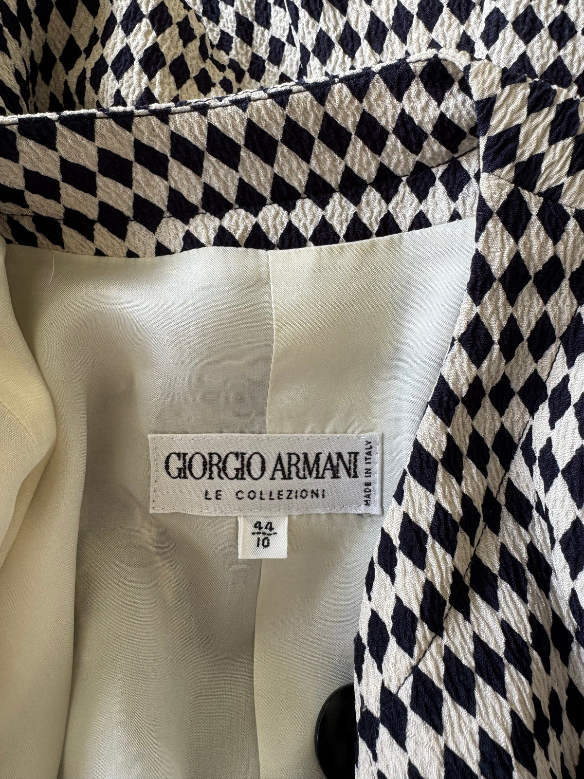 1991 Giorgio Armani Le Collezioni Documented Jacket