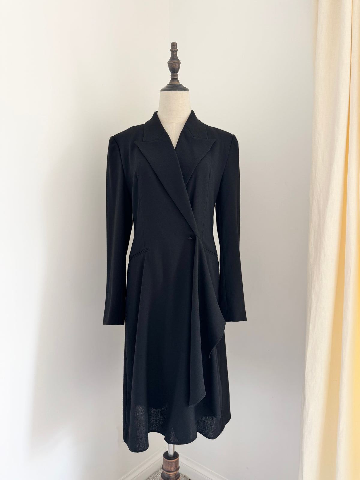 Jasper Conran Wool Crepe Coat Dress