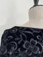 1989 Caroline Charles Documented Velvet Evening Jacket