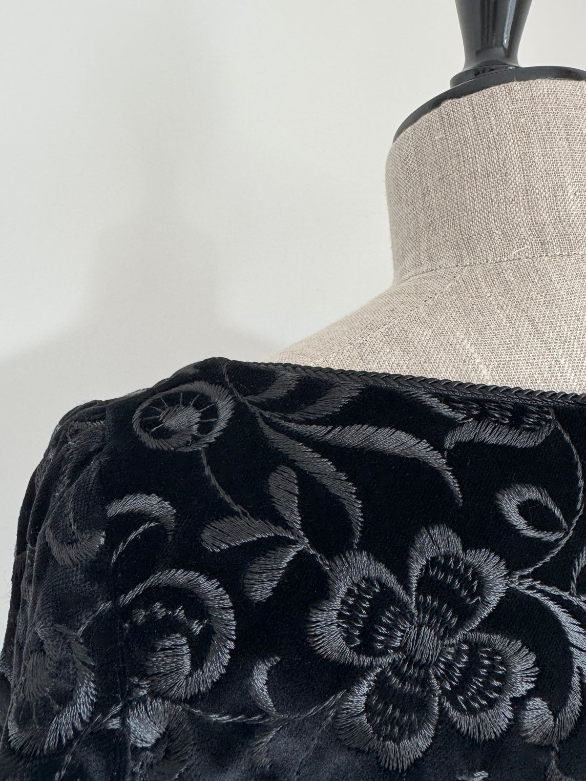 1989 Caroline Charles Documented Velvet Evening Jacket