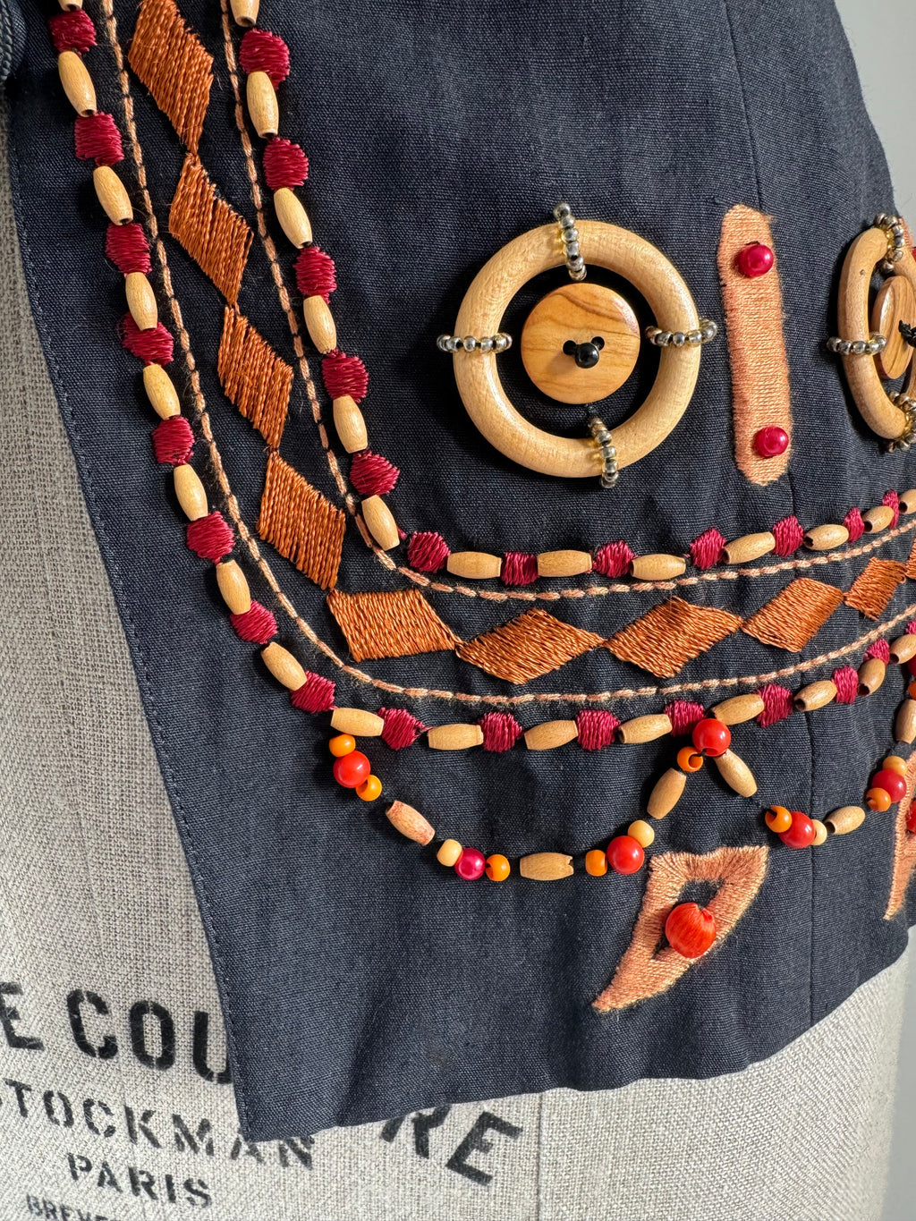 1993 Byblos Runway Embellished Waistcoat