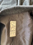 Basile Grey Wool Double-Breasted Blazer
