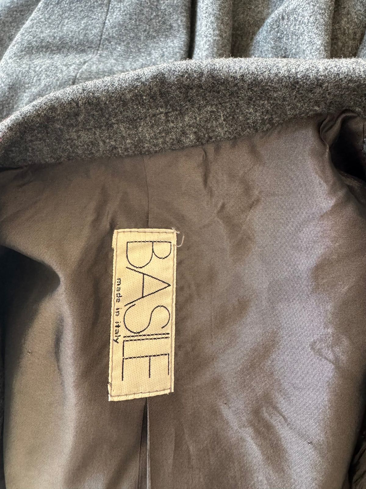 Basile Grey Wool Double-Breasted Blazer