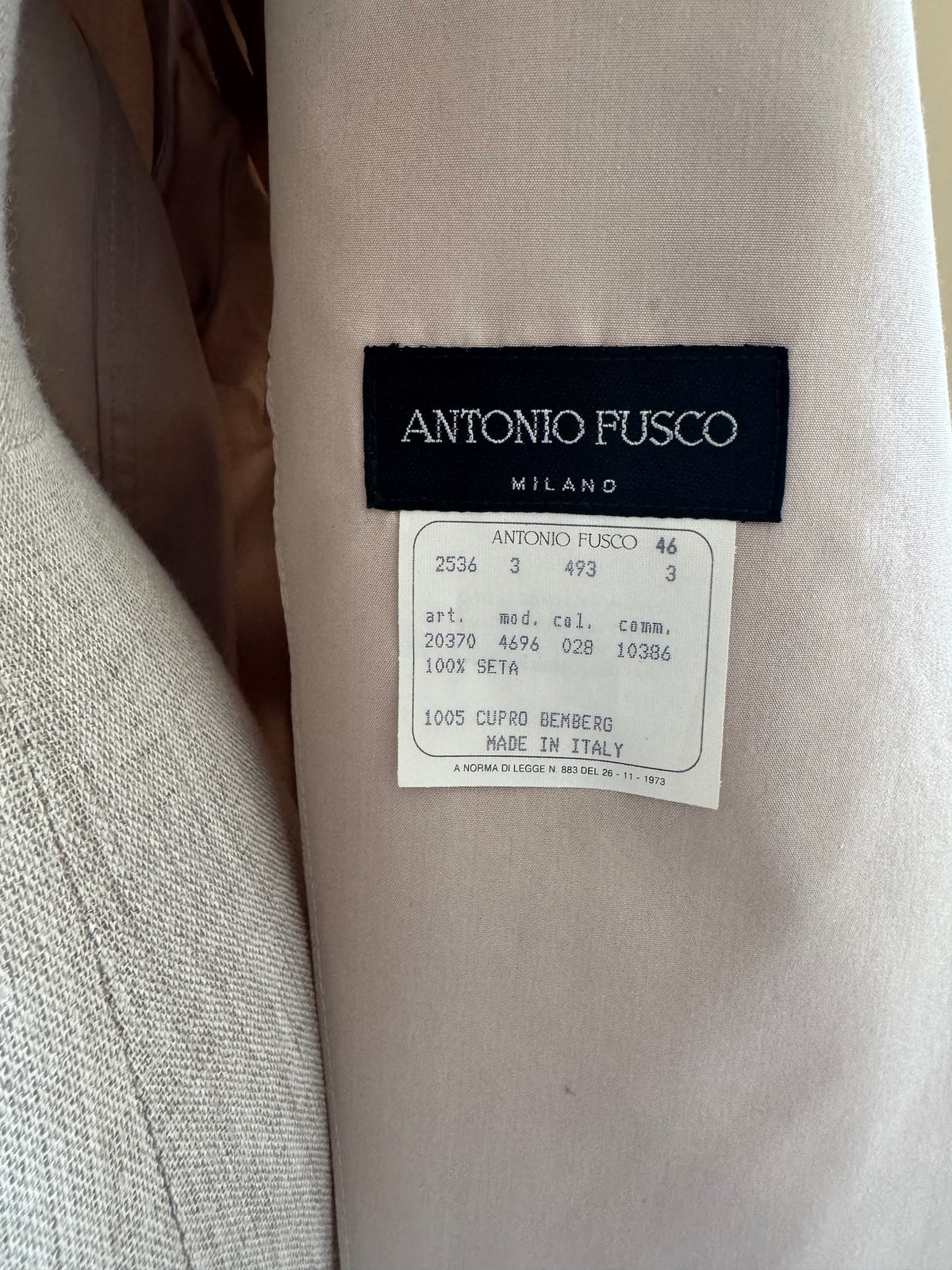 Antonio Fusco Silk Trenchcoat