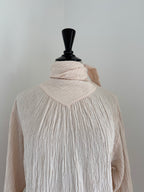 Umberto Ginocchietti Crinkled Silk Scarf Blouse