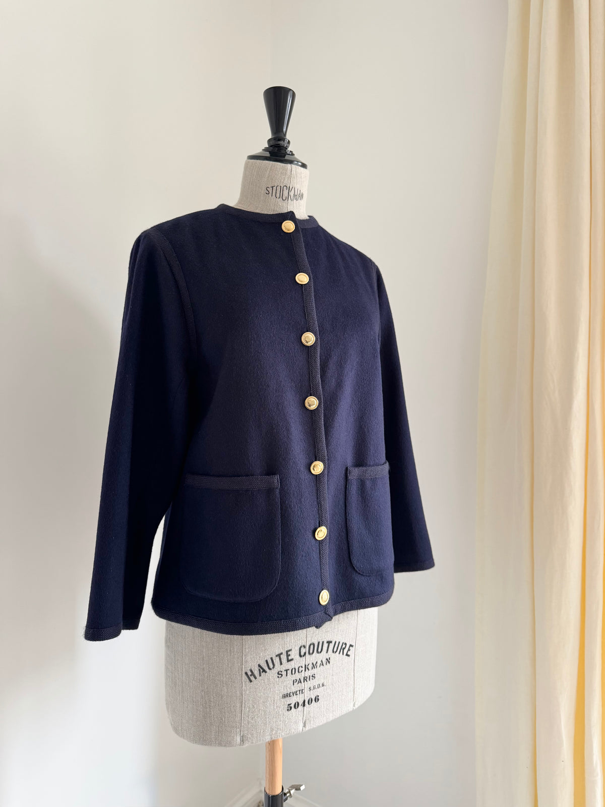 Saint Laurent Rive Gauche Wool Jacket, 1980s