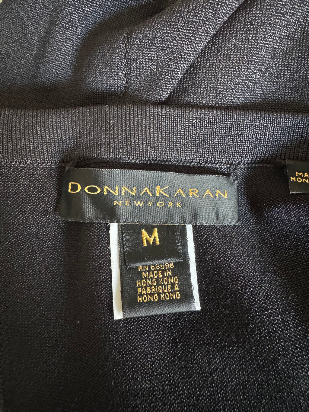 Donna Karan 1990s Black Knit Maxi Skirt